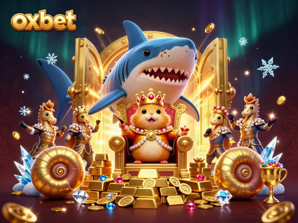 Spin and win at OXBET with the fierce hamster king and treasure-filled adventure illustrated